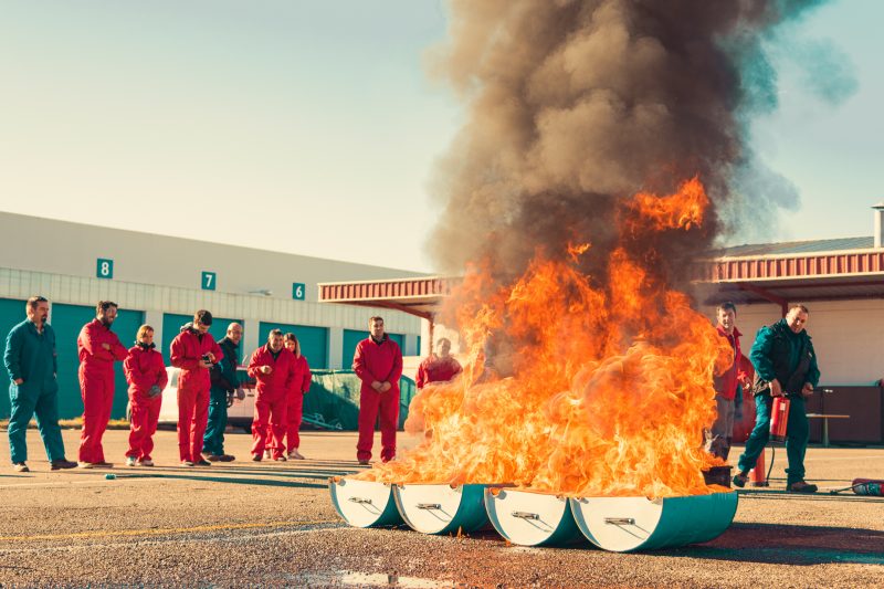 Curso de equipo contra incendios Tijuana
